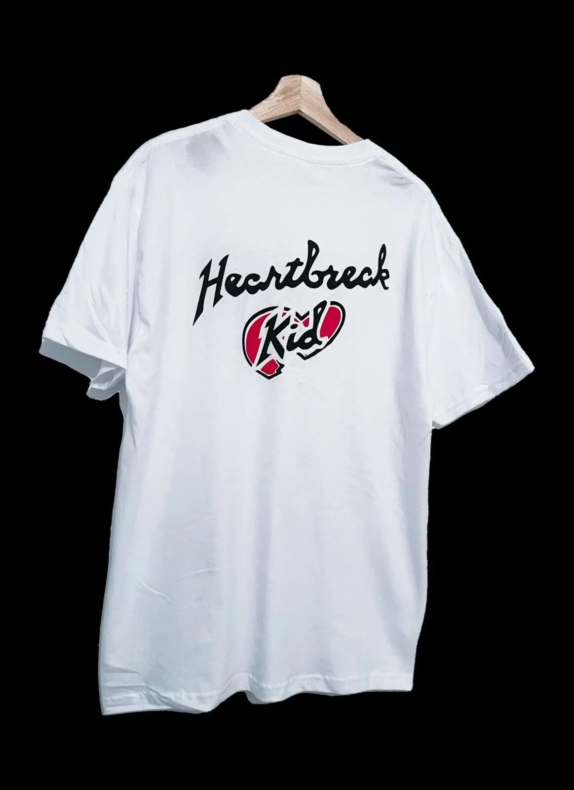 

Shawn Michaels Heartbreak Kid HBK Wrestling White T Shirt Crew Neck