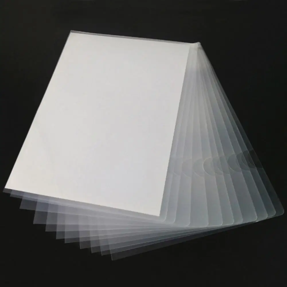 Pp プラスチックファイルフォルダー透明 A4 ファイルフォルダーセットオフィス学用品 30 個 L 型ドキュメントスリーブデスクトップ