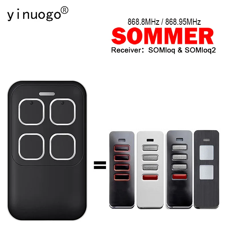 

SOMMER Remote Control Gate SOMMER SOMioq2 4019V021 Twin Vibe Status Twin+ SIider Pearl Gate Remote Control Garage Door 868MHz