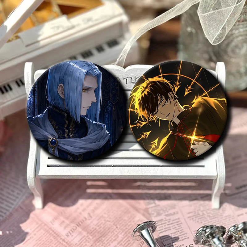 58mm Anime A-Ascendance of A Bookworm Brooch Rozemyne Cartoon Badge on Backpack Accessorys Exquisite Round Button Pins for Gift