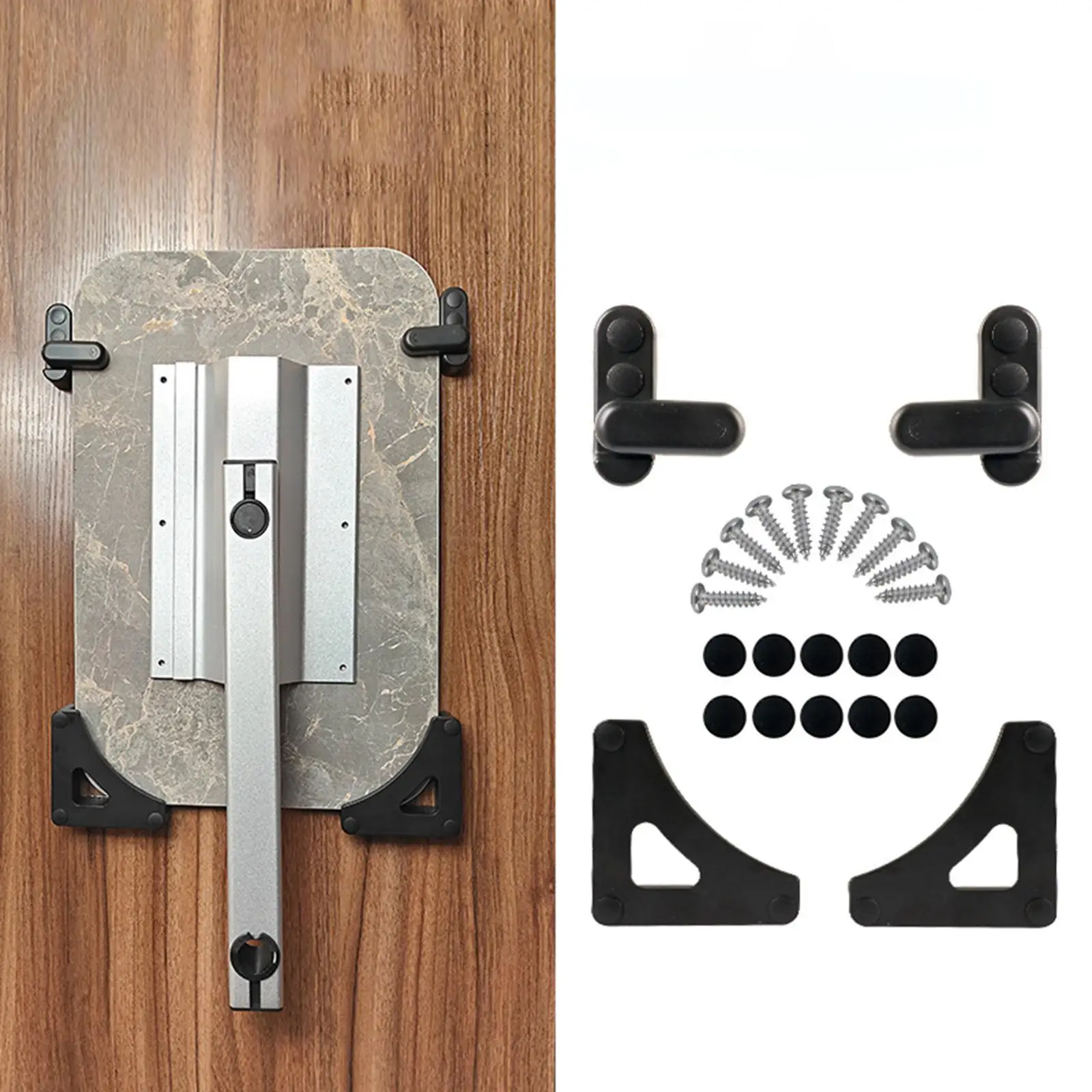 

Table Board Mount Folding Buckle Clip Organizer Anti Collision PP Hardware for RV Interior Space Saving