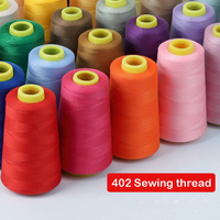 402 Sewing Thread 3000 Yard Each Spool Solid Color White Black Stitching Thread for Machine and Household Sewing Accessories