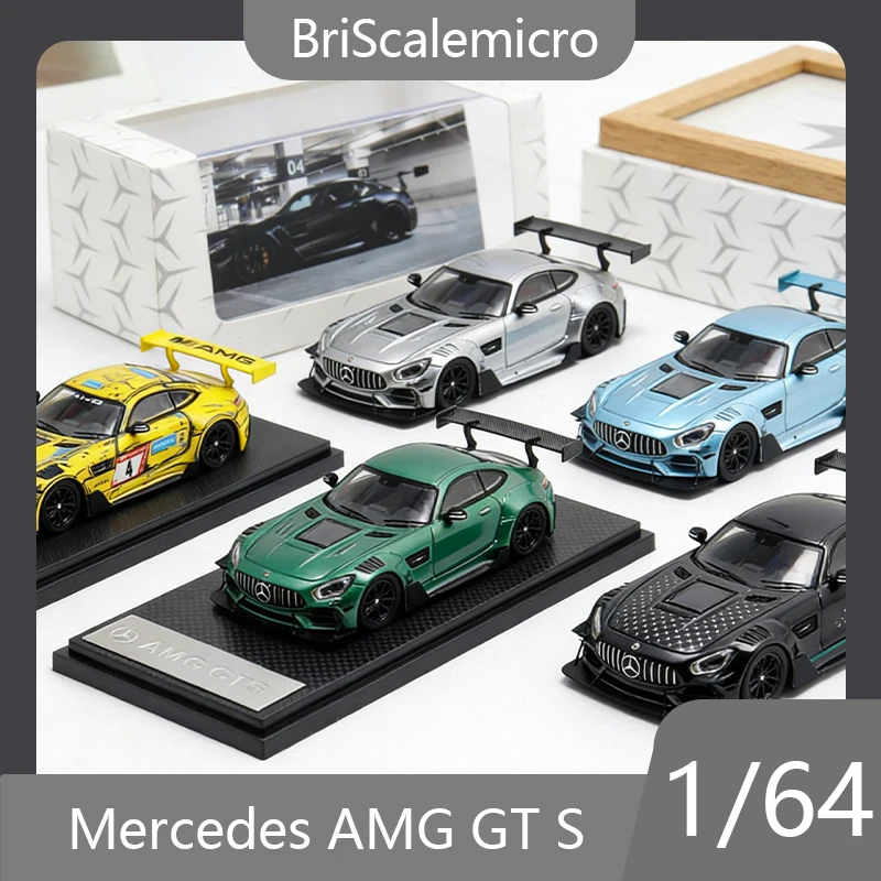 

RM 1:64 Mercedes AMG GT S modified N ü rburgring race simulation die-casting alloy car model collection desktop ornament boy toy