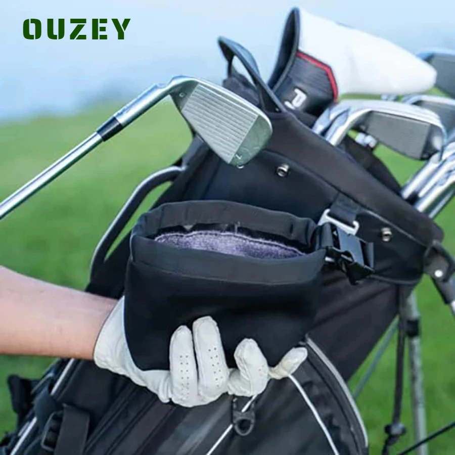 Easy-Clean Waterproof Golf Scrub Bag: Portable and DetachableEnhance Club Performance On-The-Go-Essential Accessory for Golfers