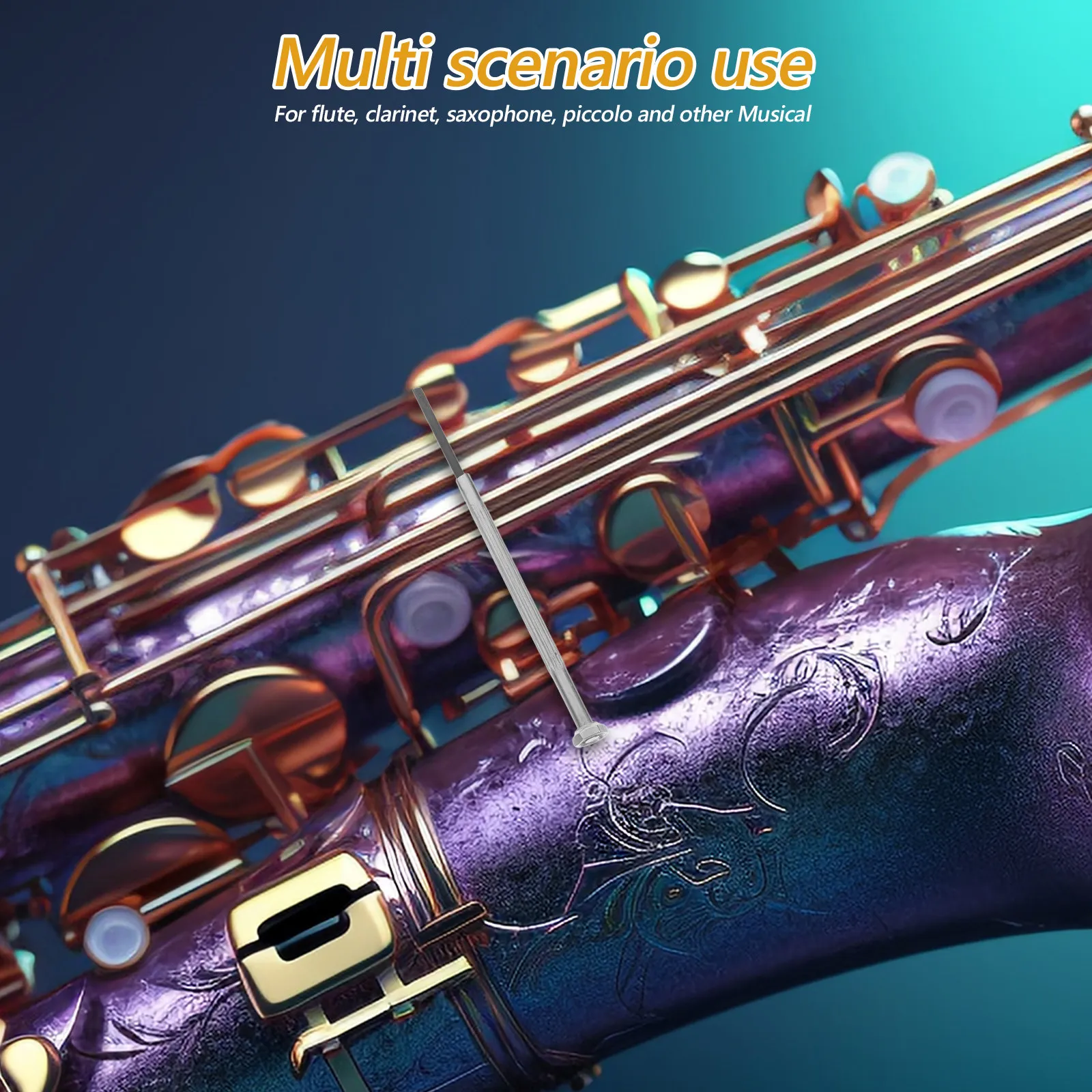Musical Instrument Piccolo - ชุดไขควงซ่อมเครื่องดนตรีลม 5 ชิ้น หัวแบนโลหะ สำหรับคลาริเน็ต ฟลุต