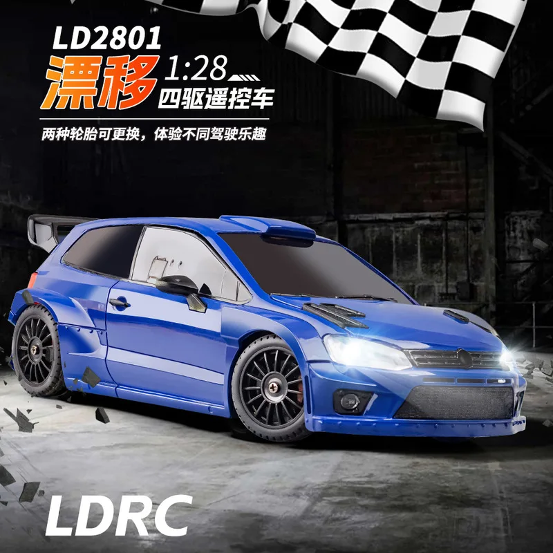 Ld2801 New Rc Drift Car 1:28 Race Cars 2.4g Radio Control 4wd High-Speed Motor Vehicle Model Cars Toy For Christmas Gifts