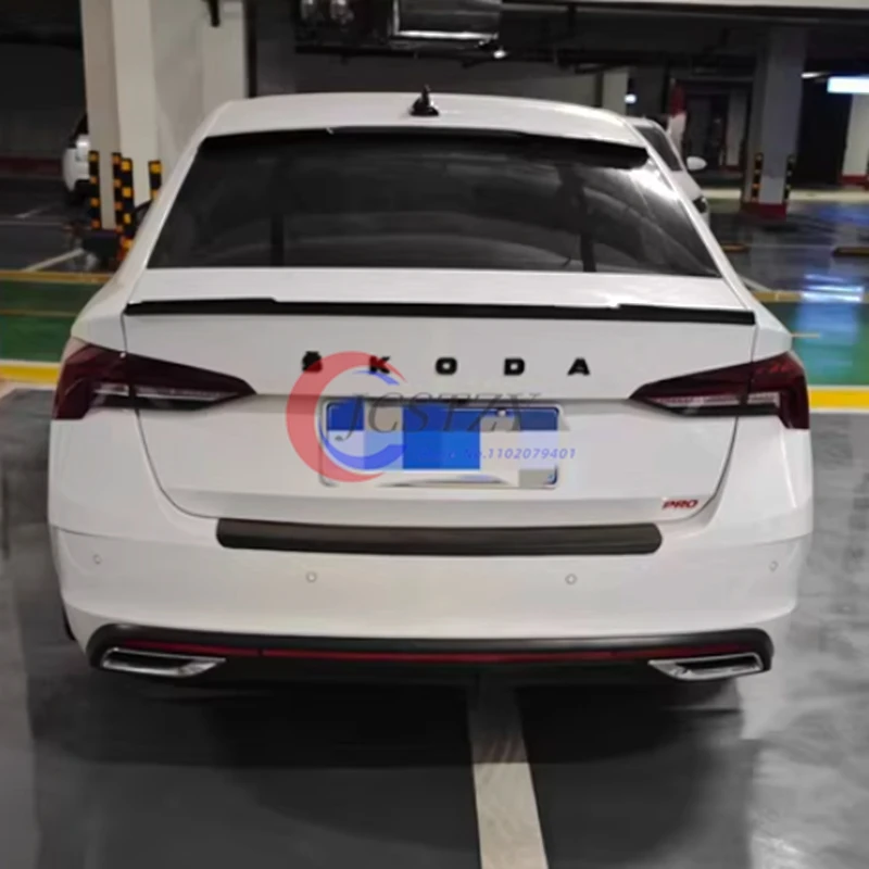 

Спойлер для Skoda Octavia Pro 2020 2021 2022, Стайлинг автомобиля, АБС-пластик, неокрашенный цвет, задний спойлер на крыло багажника, украшение автомобиля