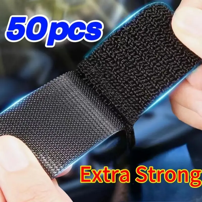 Adhesive Fastener Tape Extra Strong Carpet Fixing Sticker Double Side Hook-and-loop Fastener Auto Adhesive Tape Comforter Fixing