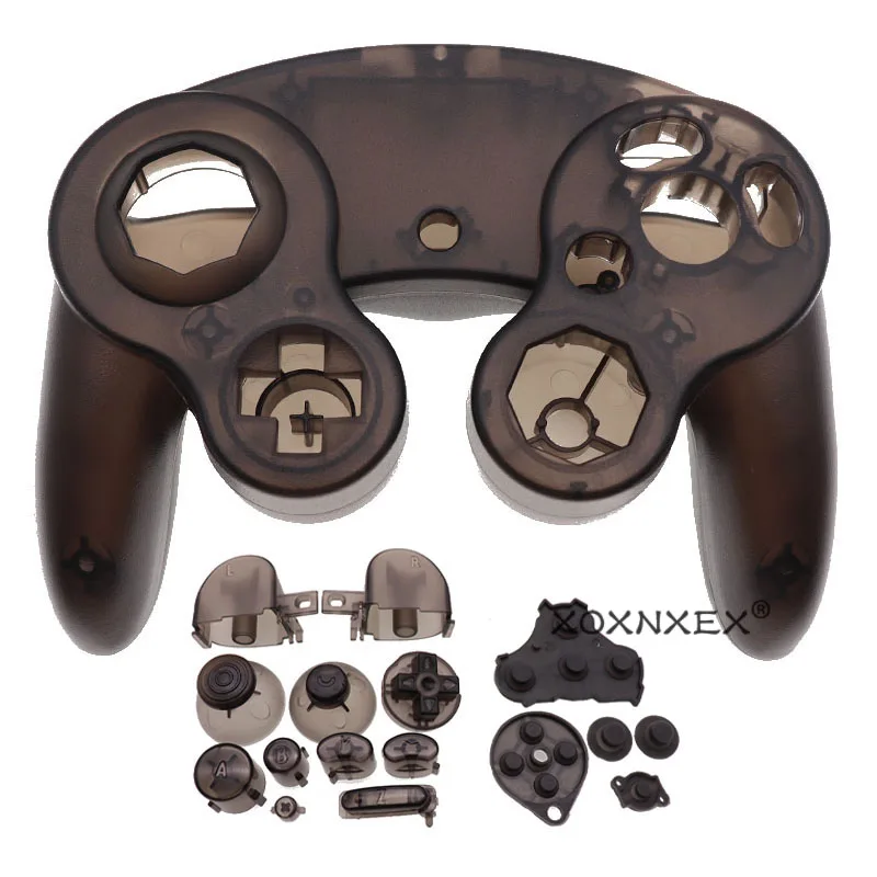 Para ngc gamecube controlador habitação capa escudo lidar com caso e botão peças de reposição jogos lidar com acessórios de proteção