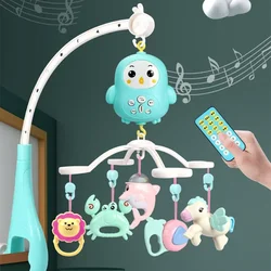 Musical Baby Crib Mobile with Lights Music Projection for Infants 0-6 Months Remote Control Crib Toys for Newborn Baby Mobile