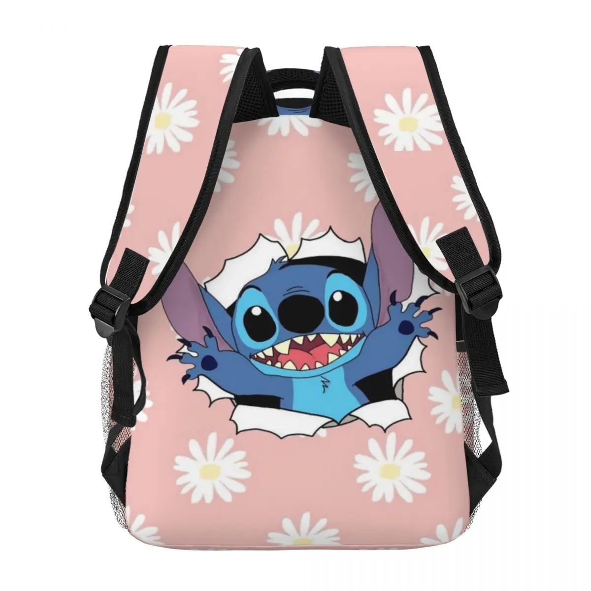 Ponto impresso leve mochila casual, apto para escola, ao ar livre, compras, escritório, 17"