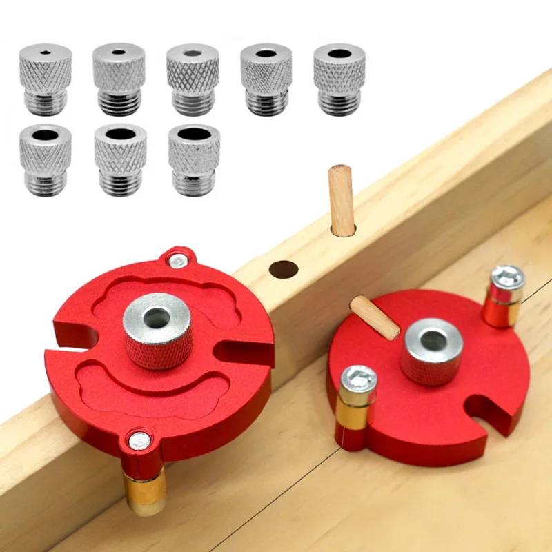 

Приспособление для деревообрабатывающих дюбелей с 8 отверстиями, вертикальная направляющая для столярных изделий по дереву, инструмент для точного позиционирования для сверления деревянных досок