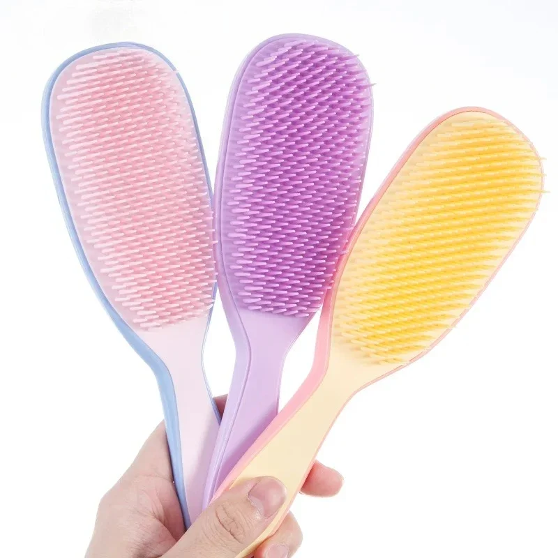 1 stücke Entwirren Kamm Anti-statische Weiche Kopfhaut Massage Haarbürste Nicht Verknotet Anti-frizz Abnehmbare Kamm Haar Styling werkzeug Salon