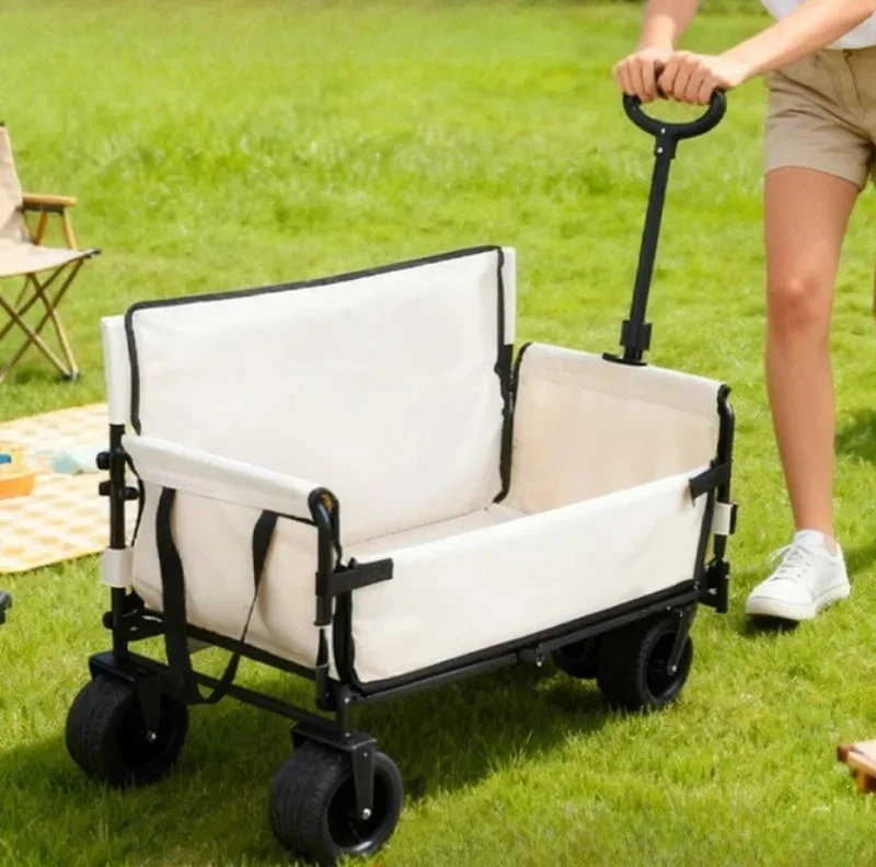 Outdoor Multifunctional Picnic Hand Cart Sit Lie Sofa Camping Wagon Portable for Vendor Household Use
