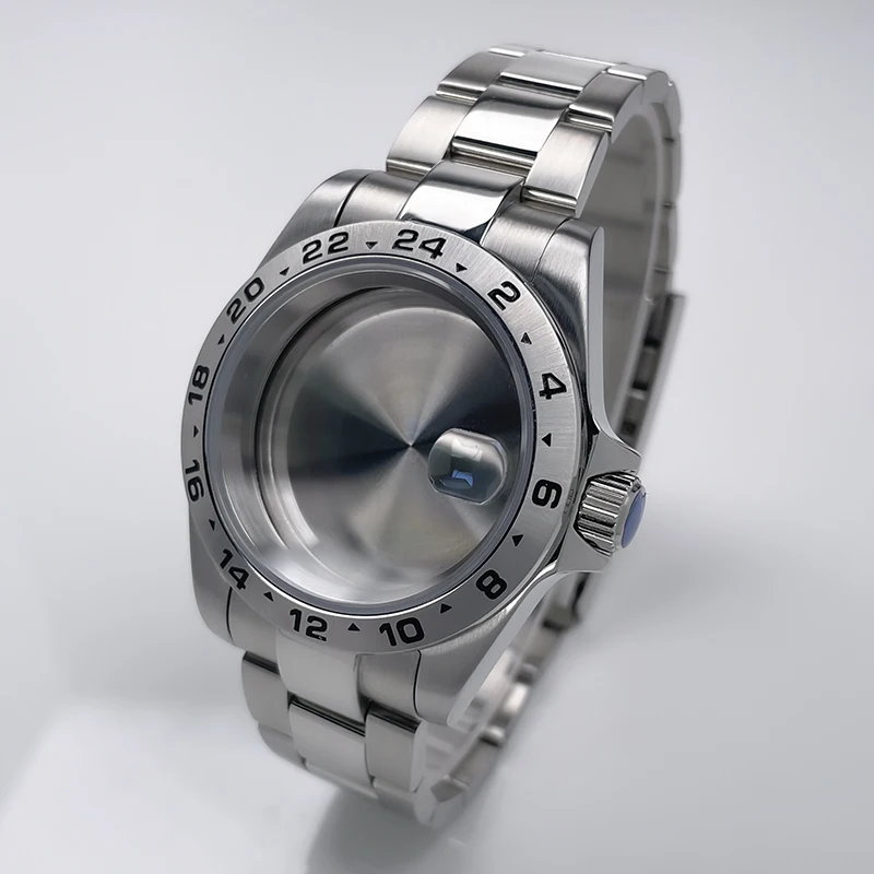 40mm Explore 2 Nh35 Case Stainless Steel Sapphire Glass Replacement Part 28.5mm Dial Fit Nh34 Nh35 Nh36 Nh38 Movement Watch Case