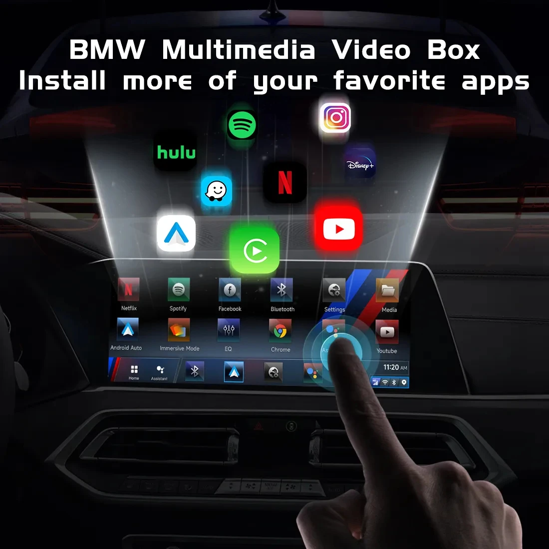 Car AiBOX Android 13 HDMI CarPlay AI Box Qualcomm SM6225 Wireless CarPlay Android Auto Smart Box For BMW Built-Wireless CarPlay