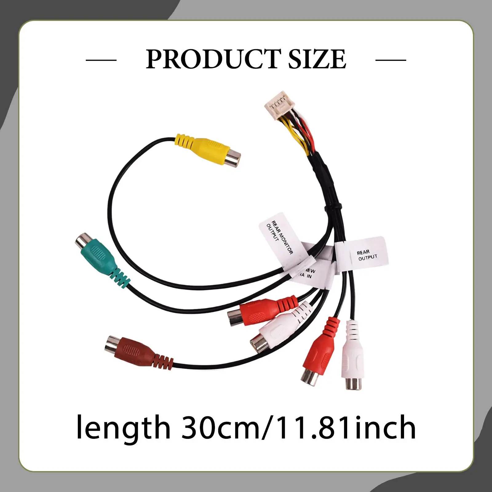 RCA Harness Cable Easy Installation Car Radio Wiring Harness Color Coded Adapter for DMH342EX XT91918