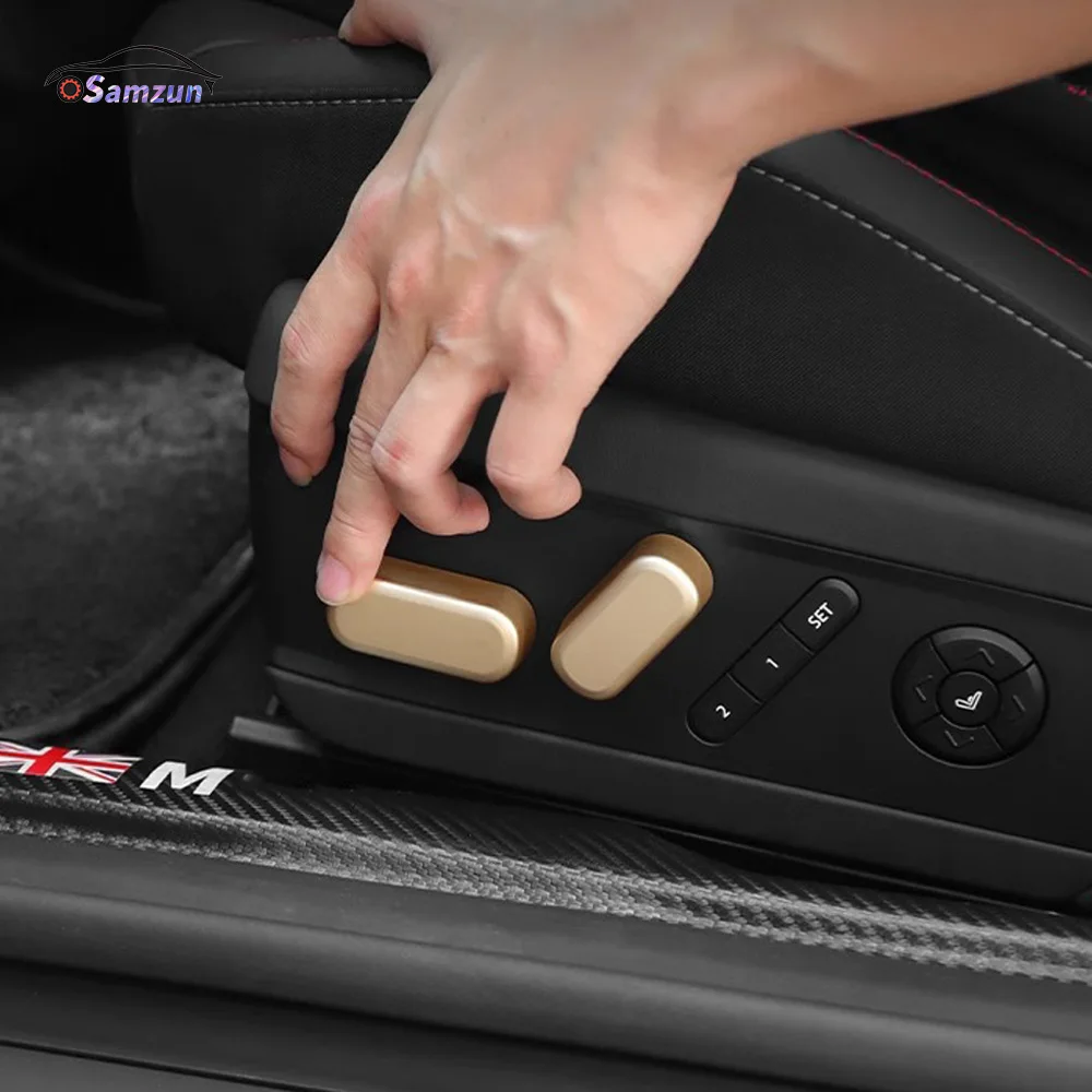 For MINI Cooper Electric Vehicle J01 J05 Car Seat Adjustment Button Decoration Cover Air Condition Outlet Buttons Styling Parts