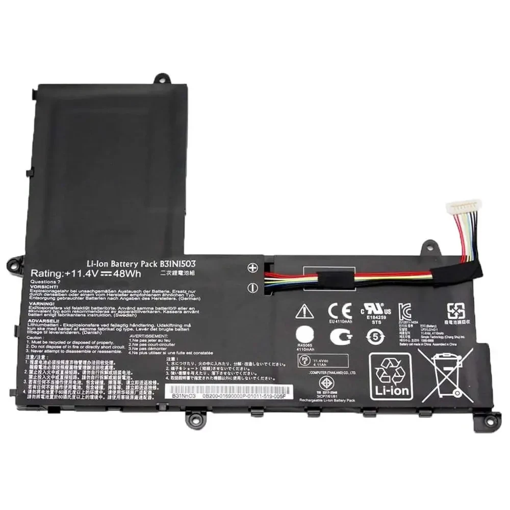 B31N1503 battery For ASUS EeeBook E202SA 0B200-01690000 E202SA-1A R206SA E202SA FD0012T FD0011T 11.4V 48Wh