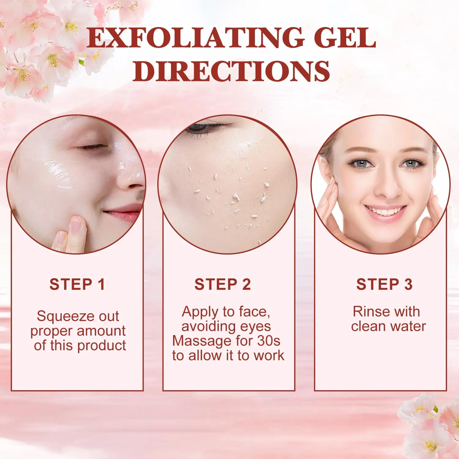 Face Exfoliating Gel Deep Cleansing Pores,Remove Dead Skin Purify Gentle Exfoliate Oil Control Moisturizing Face Scrub Skin Care view 5