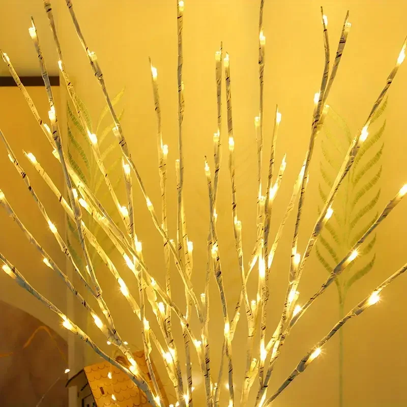 1/2PCS White Birch Branch Light LED Festive Lights Battery Operated For Christmas Party Wedding Decoration Twig Outdoor Lights