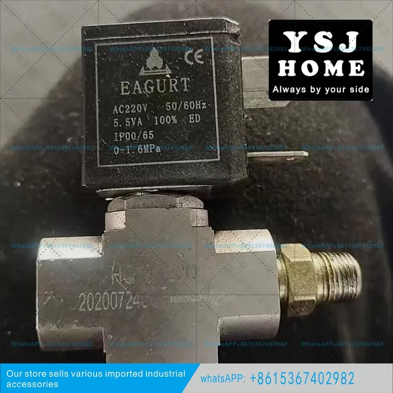 Giant Wind Screw Air Compressor EAGURT Stainless Steel HQ191-22Q Solenoid Valve