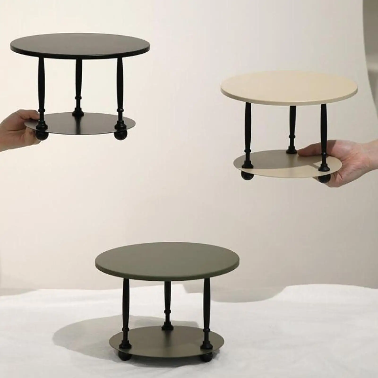 

Cake Stand 2 Tier Organizer Serving Tray Cupcake Stand for Afternoon Tea Baby Showers Parties Decor Parties Service Decoration