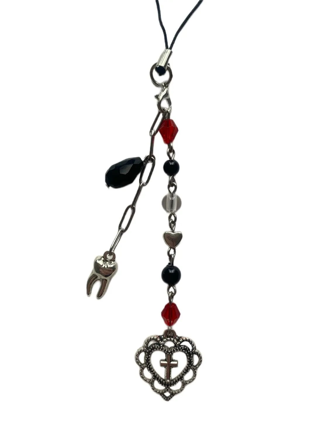 Handmade Vampire Love Phone Charm Keychain | Vampirecore | Y2K Anime Grunge  Accessories | Dark Fantasy