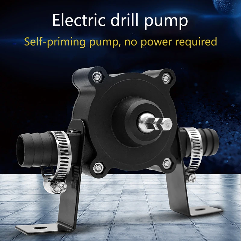 

1Pc Household Portable Electric Drill Pump Diesel Oil Fluid Water Pump Mini Hand Self-priming Liquid Transfer Pumps