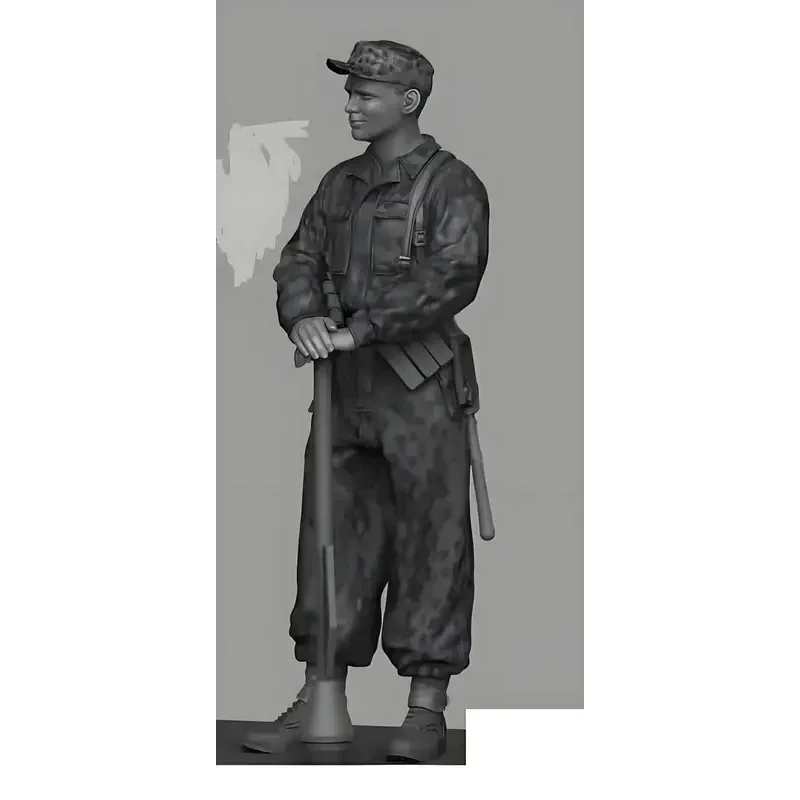 

1/35 soldier, white GK resin soldier model kit diagram GK unassembled and unpainted kit