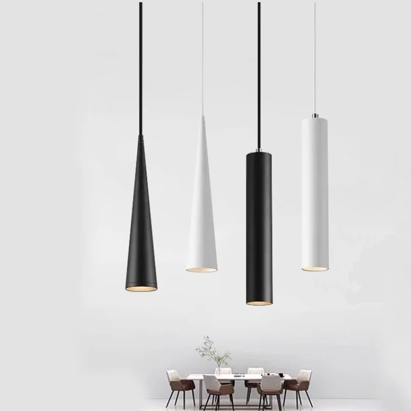 

Modern Nordic Led Pendant Lamp Long Pendant Light Dining Room 2m Hanging Lamp Pipe Decora Cylinder Pipe Line chandelier