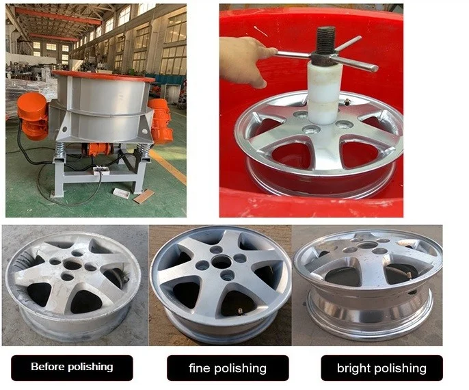 Huge Capacity Automatic Aluminum Wheels Vibration Polishing Machine/vibratory Tumbler Polisher