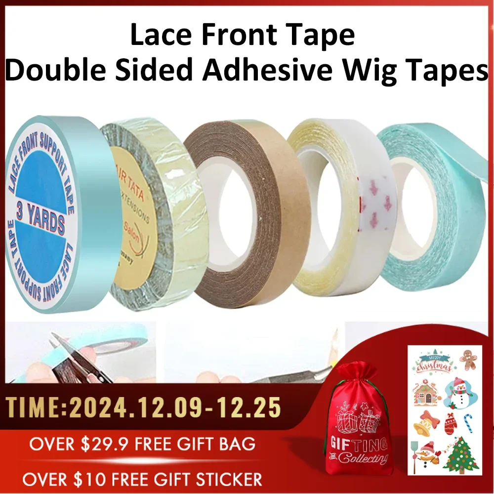 Hair Extension Adhesive Tape Waterproof Double Sided Lace Wigs Tape for Wigs and Hair Extensions for Toupee Frontal 3 Yards