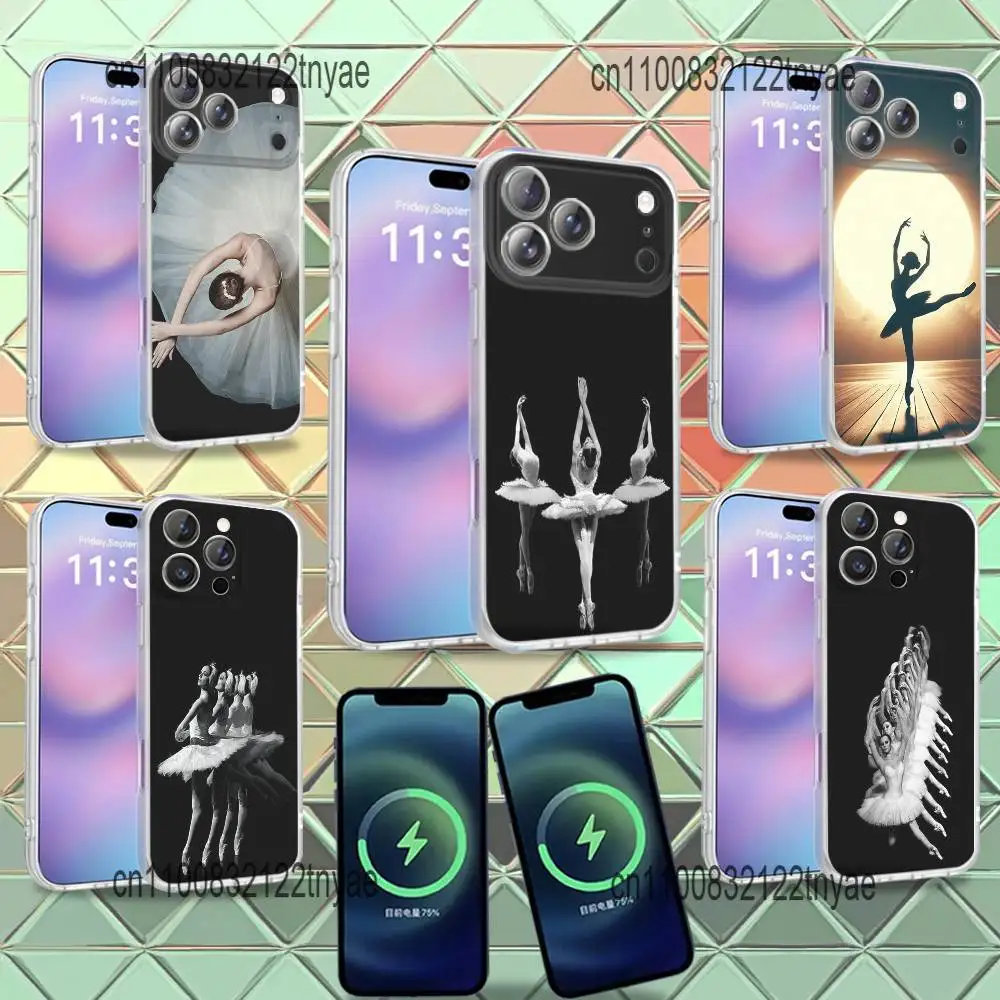 

Cool Ballerina Ballet Dancing Phone Case For iPhone 16,14,11,17,13,15,12,Air,Plus,Pro,Max,E,Mini Frosted for Magnetic Wireless