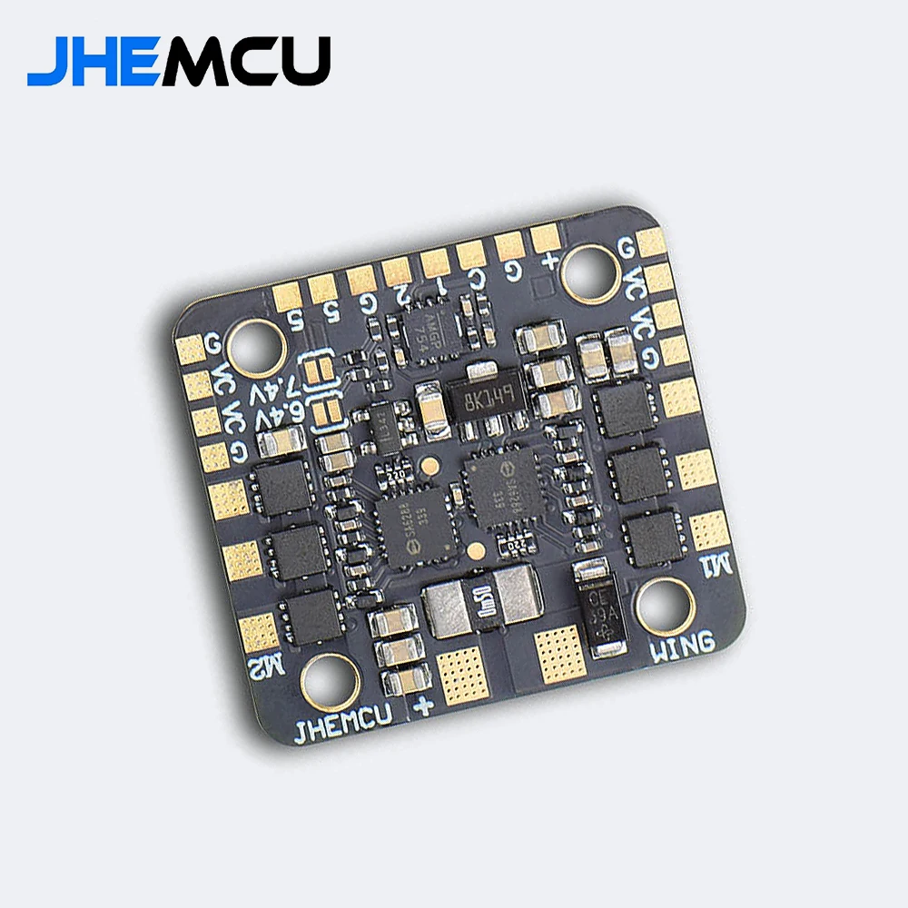 JHEMCU WING ESC-DUAL 40A BLHELI_S 2in1 40A ESC Built-in 5V BEC Current Meter 20X20mm 2-6S LiPo for RC Twin Engine Airplane