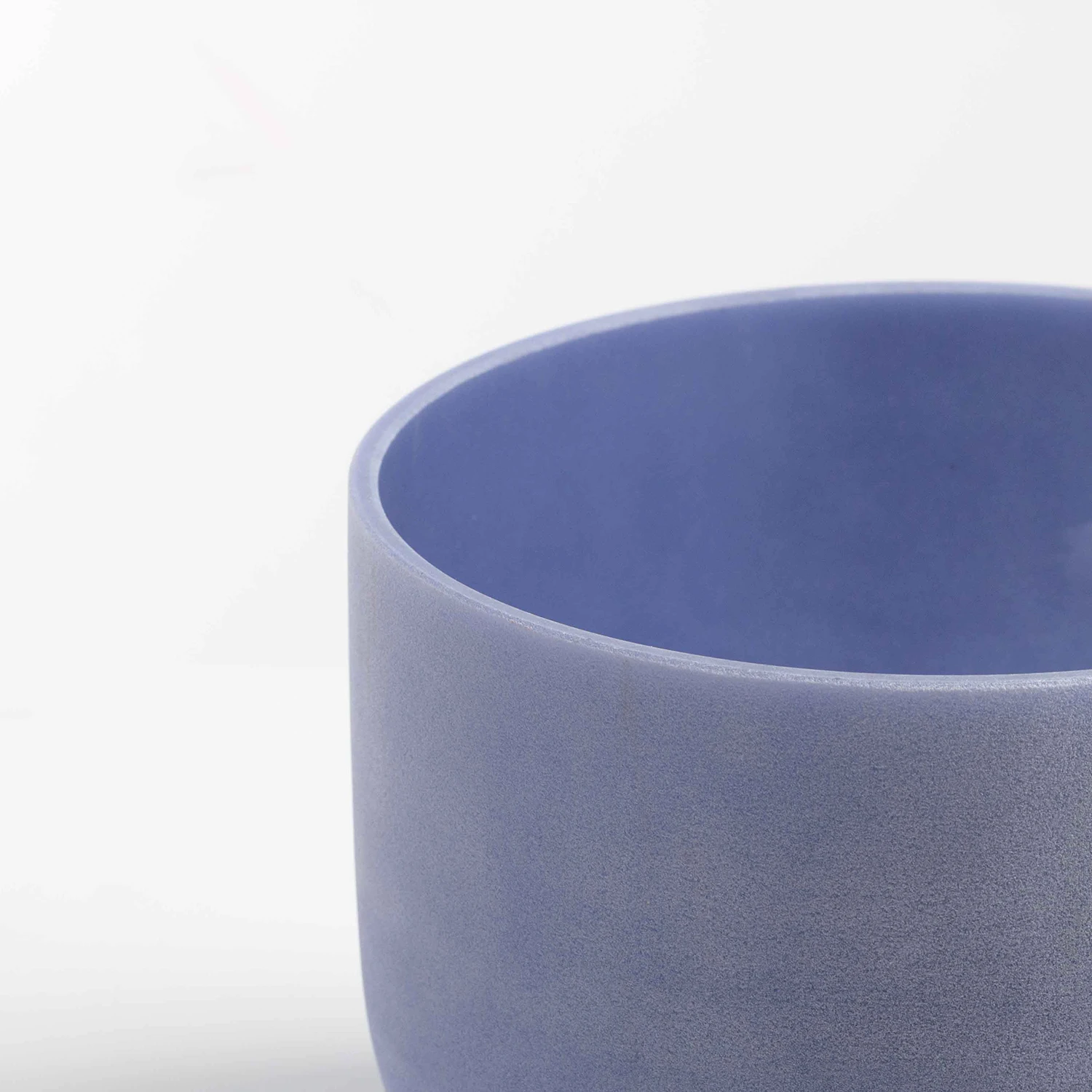 Hye-eun Sapphire Gemstone Morganite Fusion Frosted Quartz Crystal Singing Bowl 8 inch Rubber Mallet and O-Ring included
