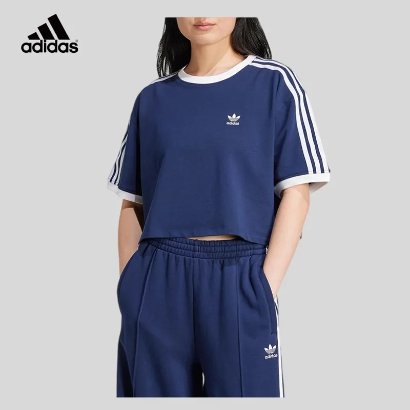 adidas-clover-short-tricote-pour-femme-vetement-d'exterieur-a-manches-courtes-jc8151