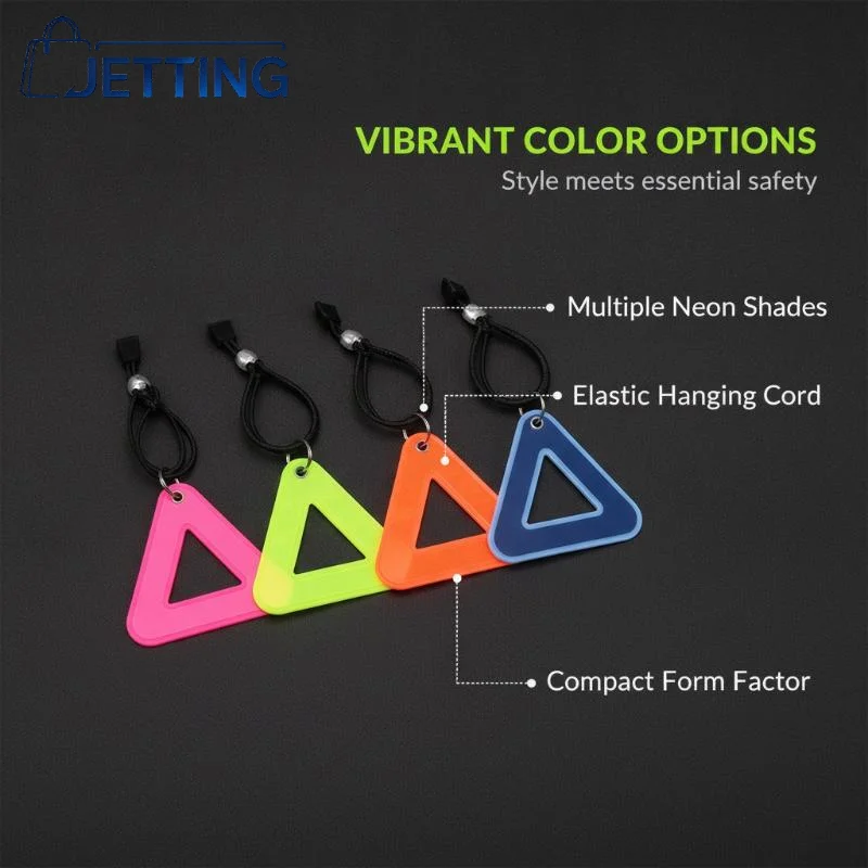 Reflective Warning Patch Bicycle Triangle Night Riding Bike Triangle Reflective Signs Safety Warning Pendant Reflective Label