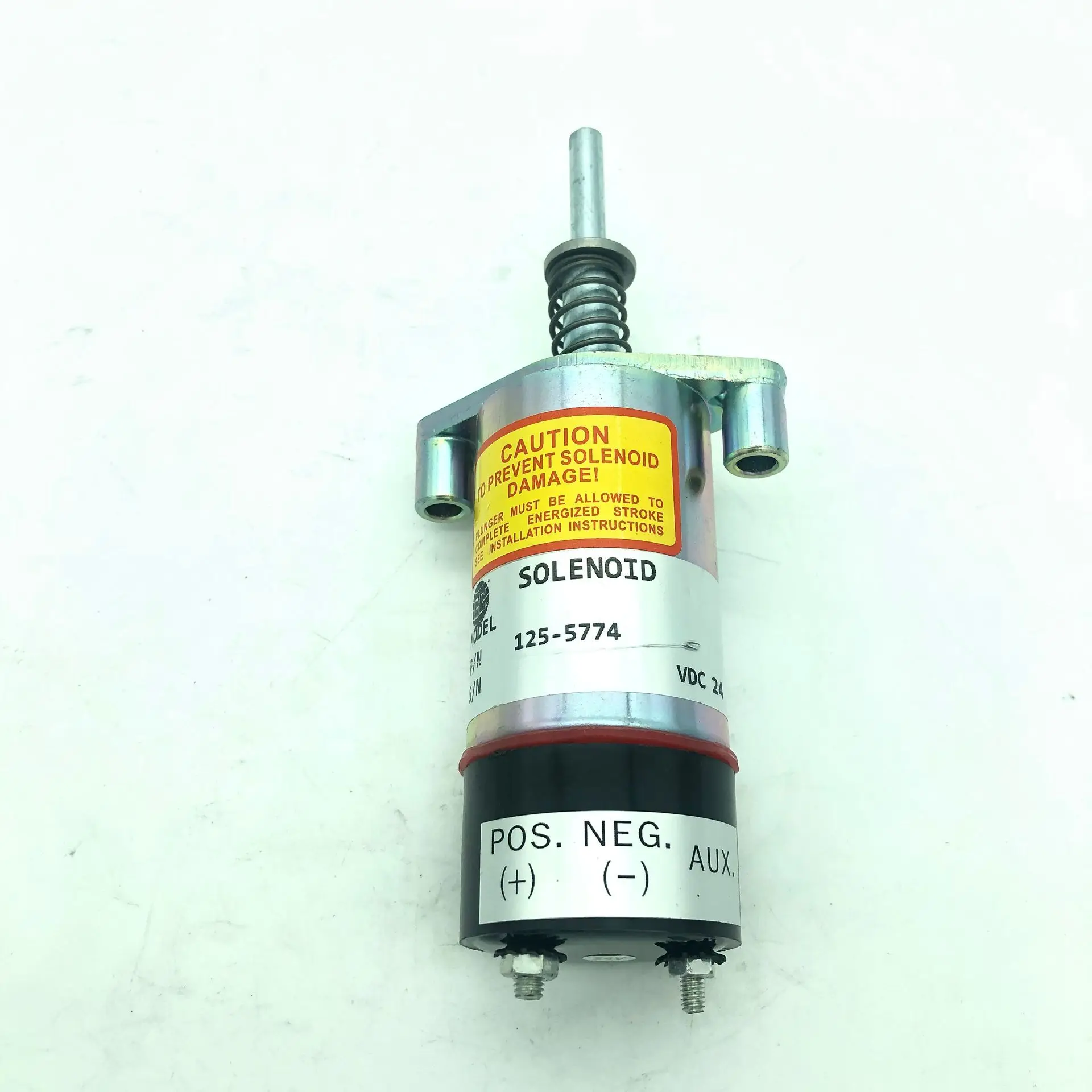 125-5774  Replace Caterpillar CAT Fuel Shutdown Solenoid 24V  stop solenoid valve