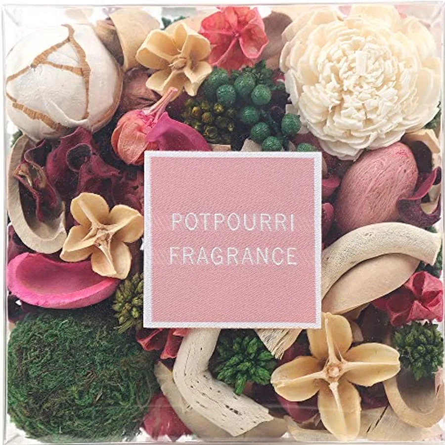 

Bowl Filler Rose Scented Dried Flower Decorative Vase Filler Home Fragrance Sachet Bathroom Decor 14 Oz Blush Pink