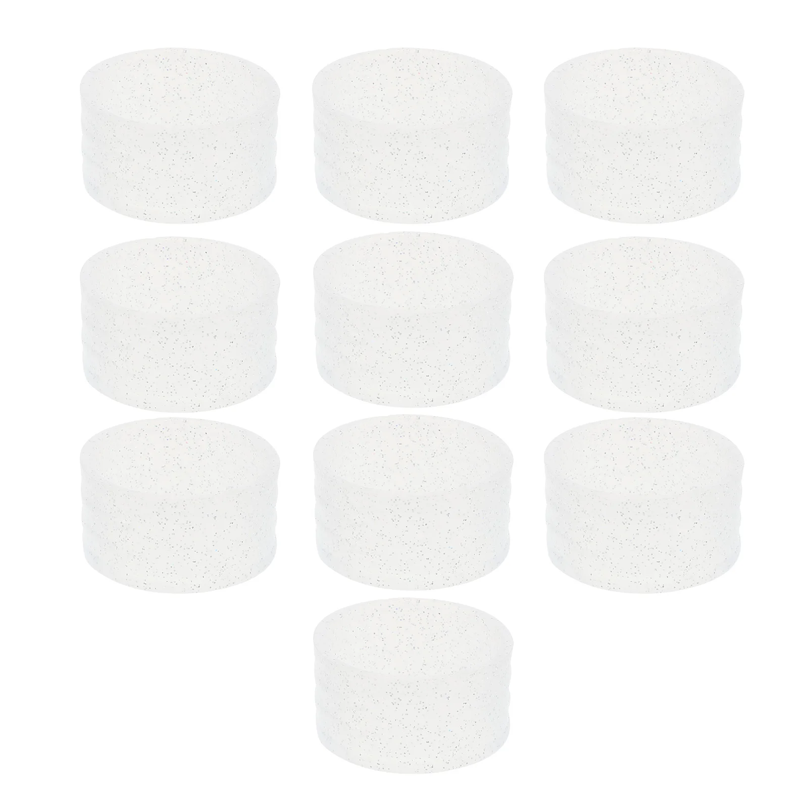 

10pcs Tennis Racket Sealing Rings Silicone Grip Bands White Anti Sweat Wristbands Vibration Dampeners Racket Accessories Sports