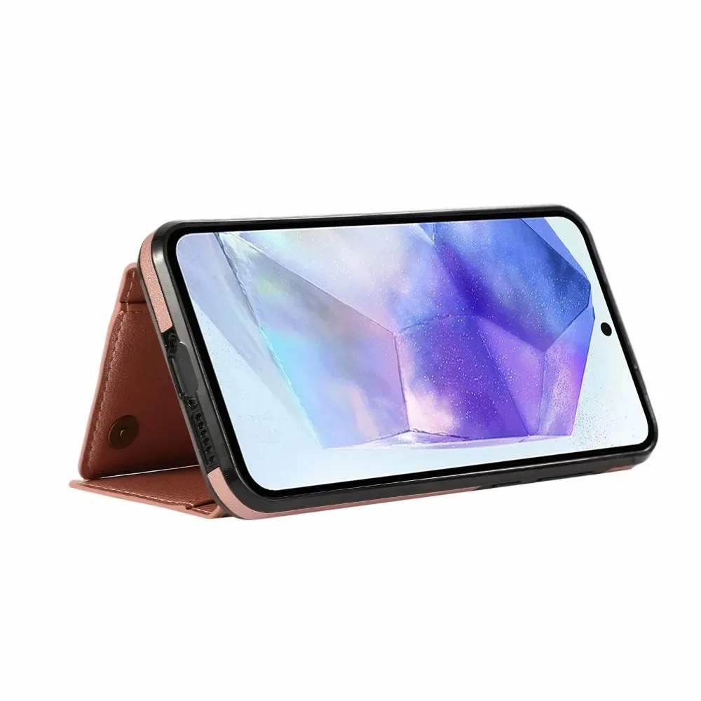 Crossbody Kartenhalter Brieftasche Hülle für Samsung S24 S25 S26 Ultra S23 FE S22 S21 Plus A57 A37 A56 A36 A16 A55 A35 Leder-Cover – Detail 15