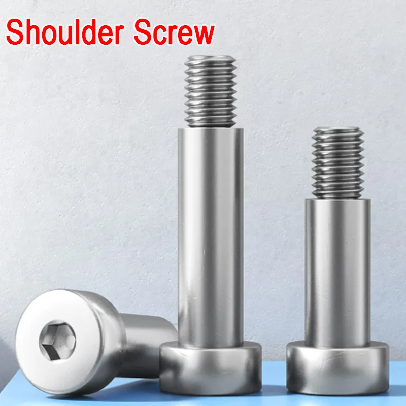304 Stainless Steel Hex Hexagon Socket Cap Head Roller Bearing Shoulder Screw M2 M2.5 M3 M4 M5 M6 M8 M10 Stuff Screw Allen Bolt