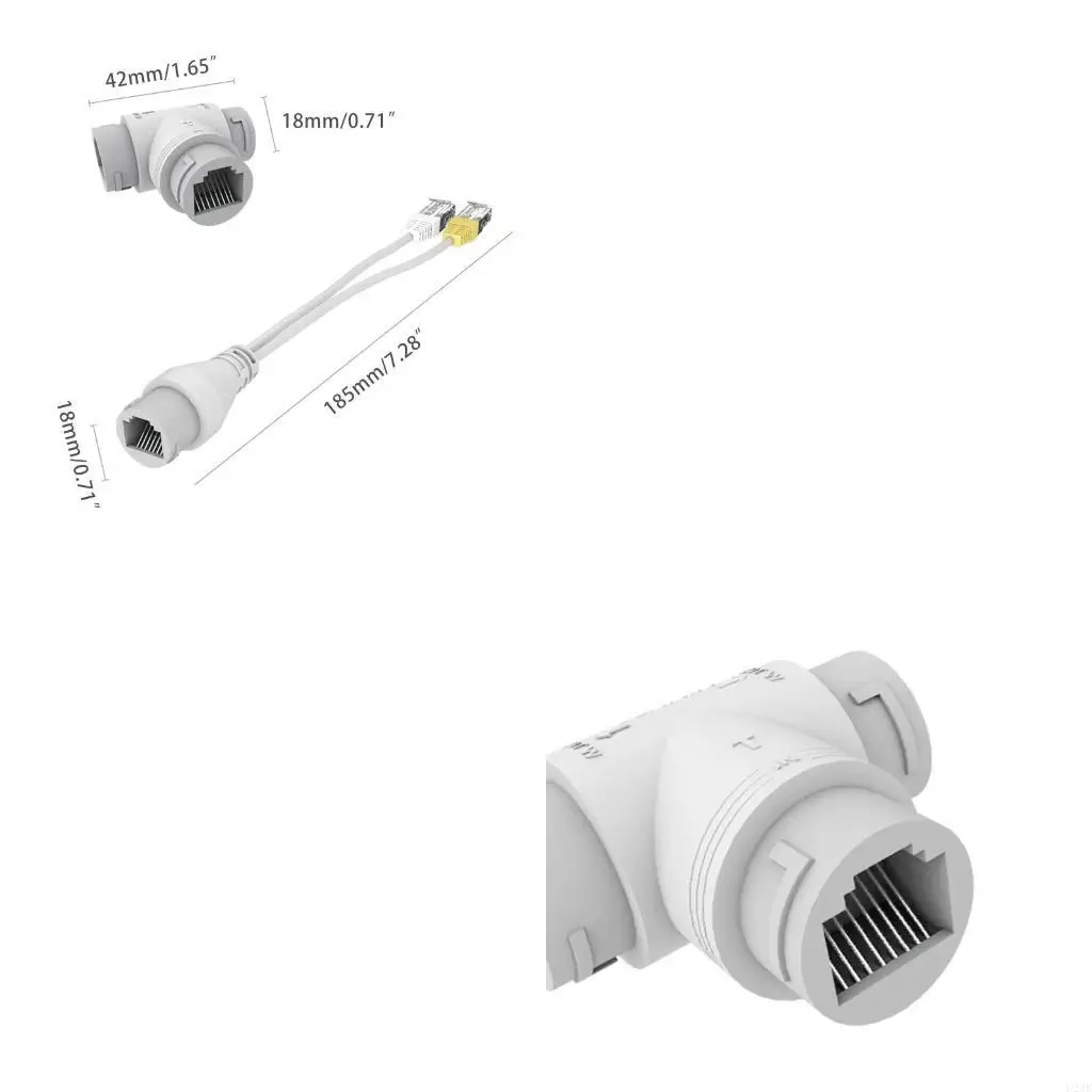 

Камера видеонаблюдения Кабель POE RJ45 Адаптер питания через Ethernet Инжектор-сплиттер