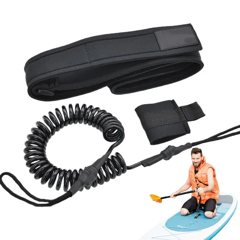 Cuerda de cintura para surf, correa de remo de liberación rápida, cinturón de cintura ajustable, cuerda de tracción para deportes acuáticos, Kayak, tabla de Paddle