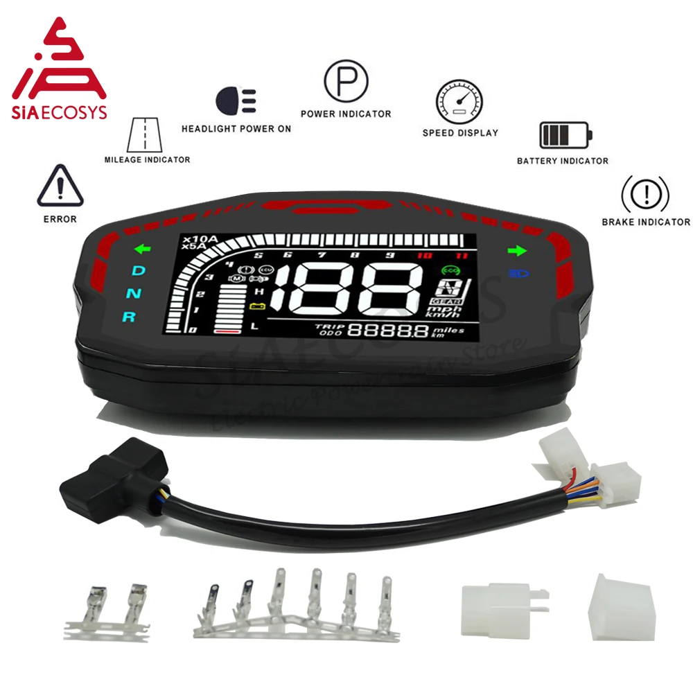 Magazzino statunitense SIAECOSYS DKD Display LCD LIN CAN-BUS Display digitale per scooter elettrico per controller VOTOL