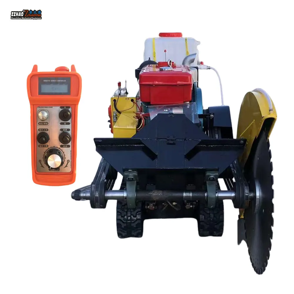 Engineering Construction Crawler Remote Control Walking Single Cylinder diesel Road Cutting Machine