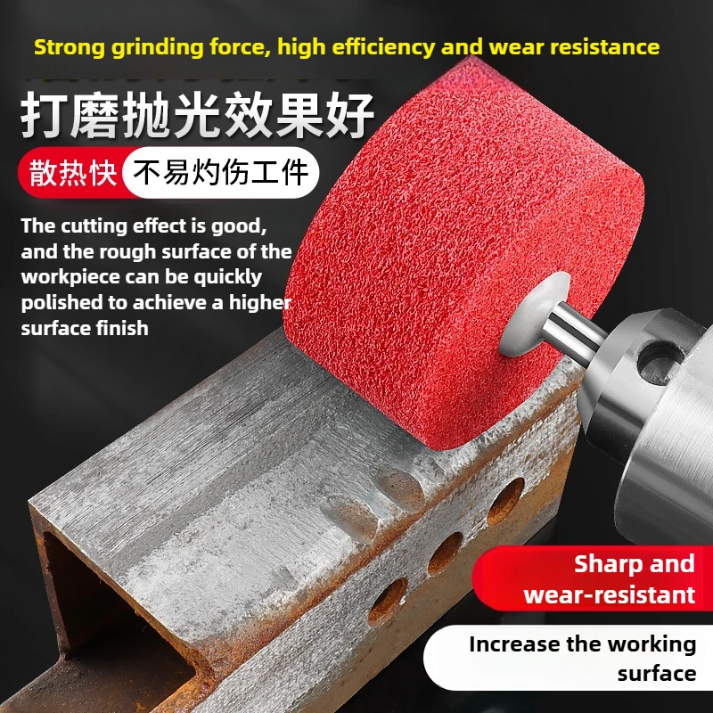 Cylindryczna tarcza polerska ze stali nierdzewnej, 6 mm, z włókna nylonowego, głowica szlifierska, do usuwania rdzy i polerowania metalu, gratowania drewna.