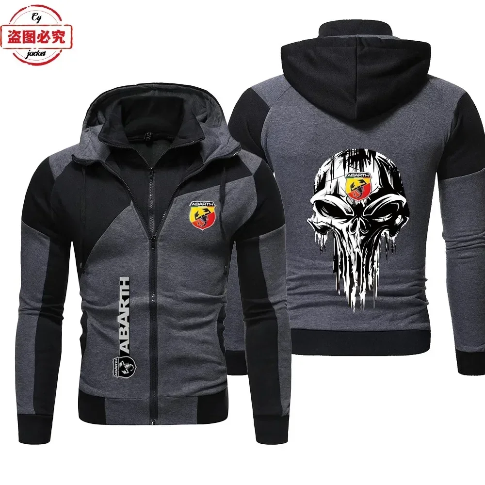 European size ABARTH car logo jacket loose men's top zipper sweater hooded sweatshirt ABARTH racing suit team work uniform