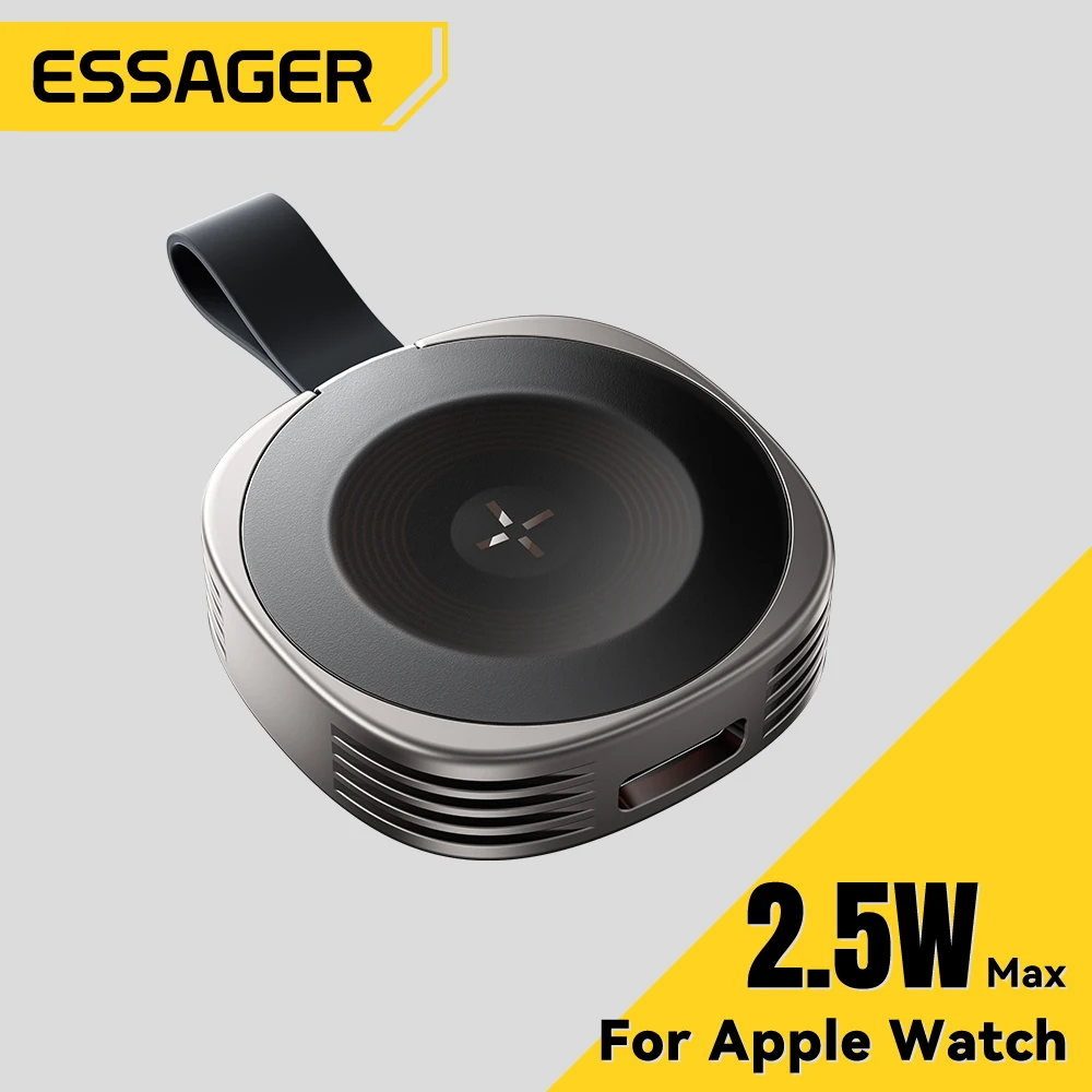 Essager Magnetic Wireless Charger for Apple Watch, USB-C Portable Fast Charging 6
